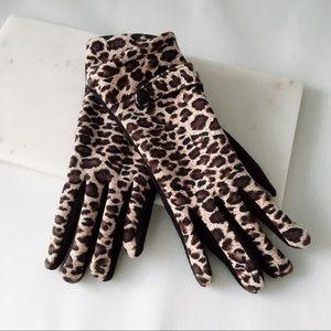LEOPARD PRINT FINGER GLOVES